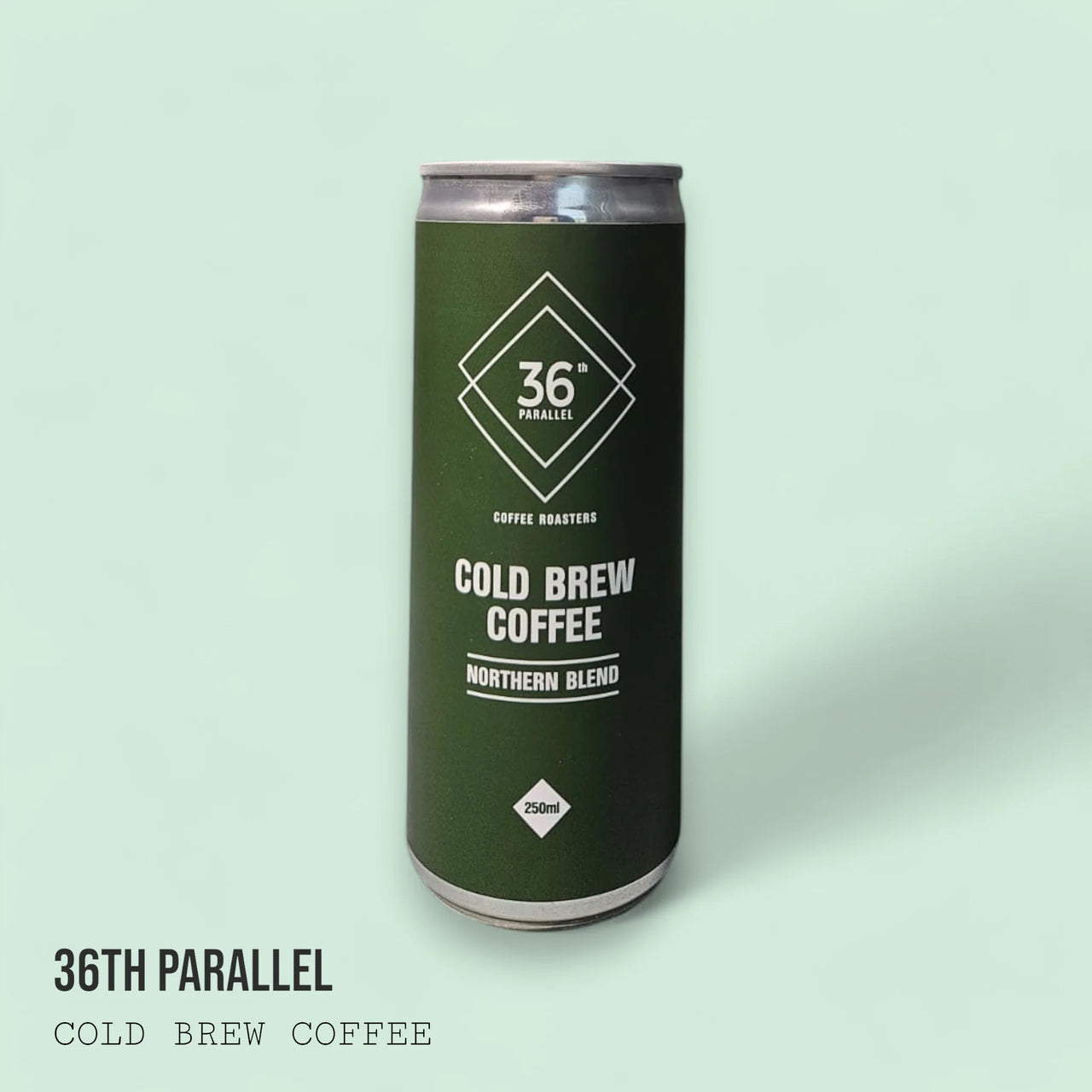 36th Parallel Cold Brew Coffee Can - Northern Blend - Pack of 4 x 250 ml cans