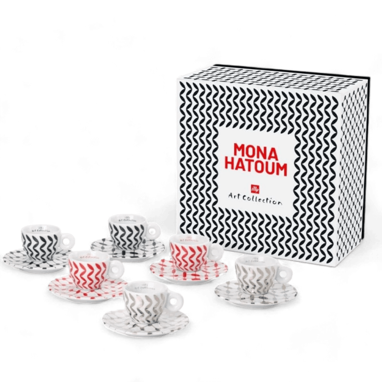 illy Art Collection Mona Hatoum Espresso cups - Set of 6 Cups