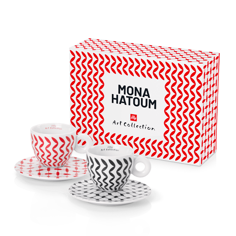 illy Coffee from the Kaffeina Group  Cups Set of 2 Cappuccino cups illy Art Collection Mona Hatoum Cappuccino cups - Set of 2 Cups