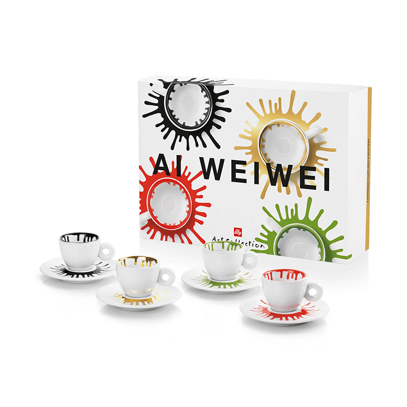 illy Art Collection Ai Weiwei Set of 4 Espresso Cups